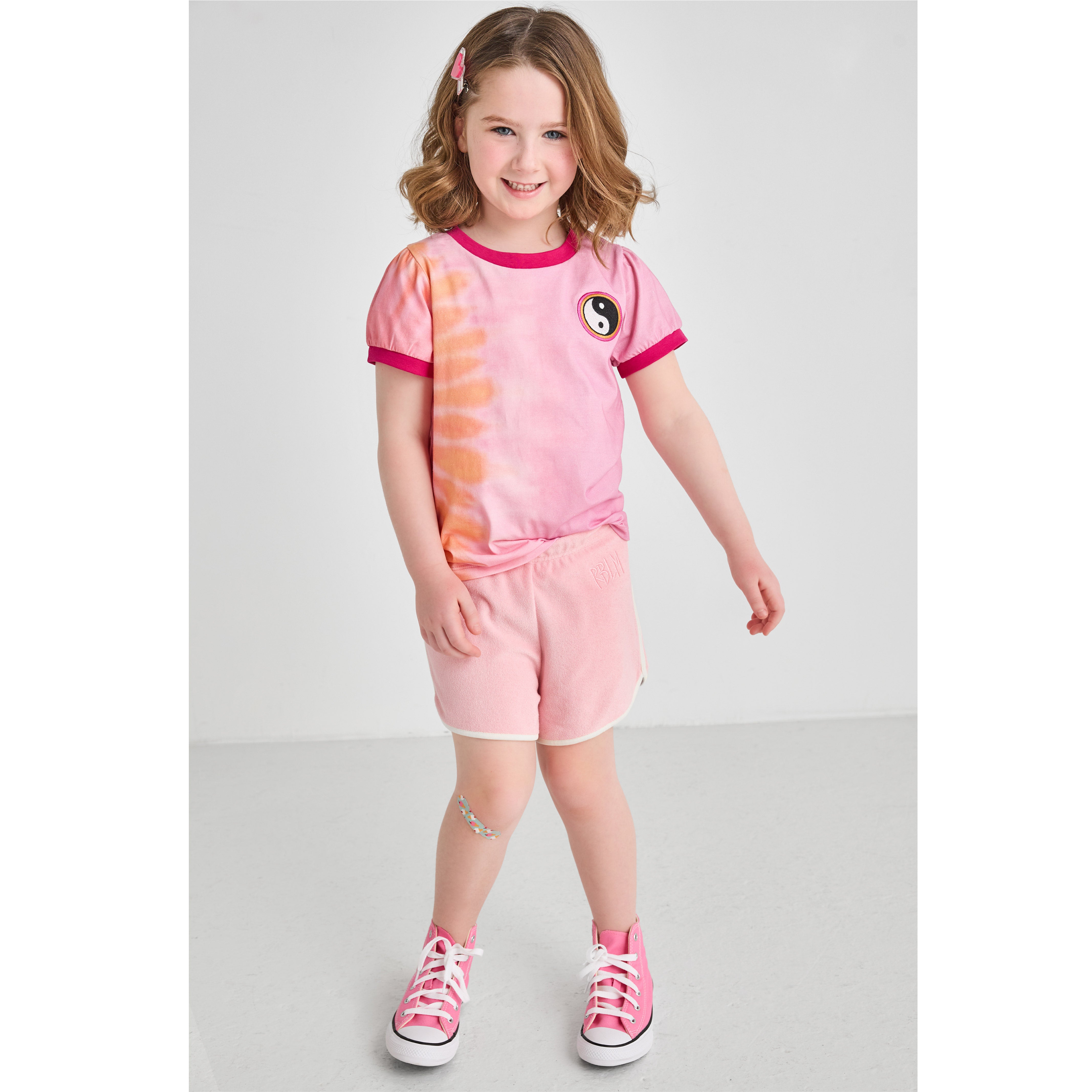 Pink Tie-dye Yin Yang T-shirt