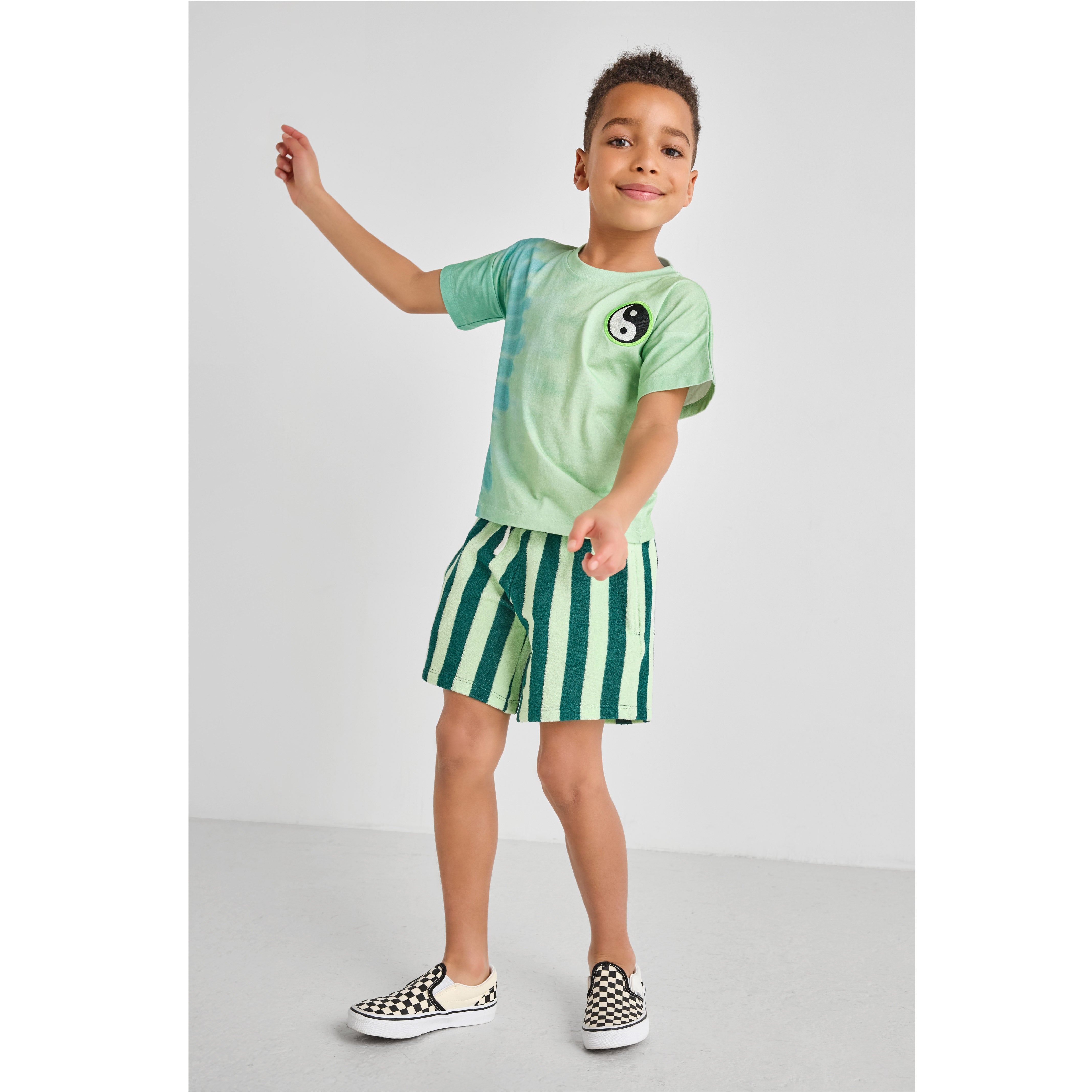 Striped Terry Shorts