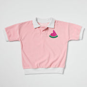 Watermelon Terry Polo