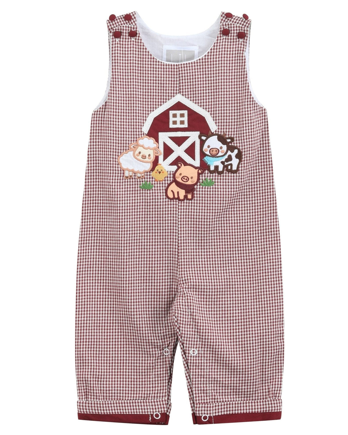 Red And Cream Gingham Farm Longall