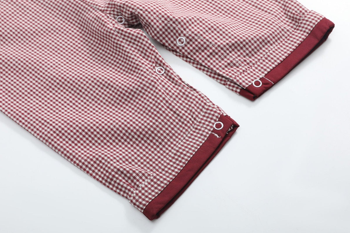 Red And Cream Gingham Farm Longall