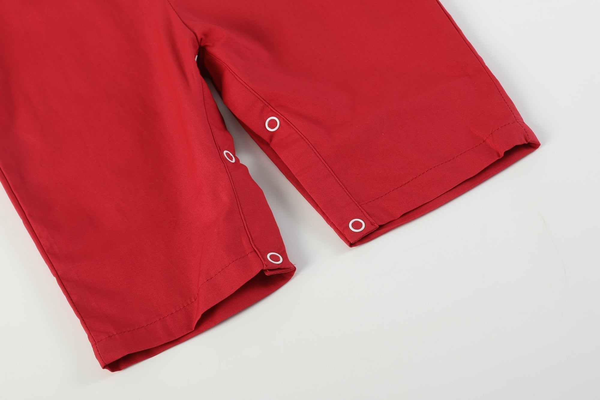 Red And Gray Football Smocked Overalls