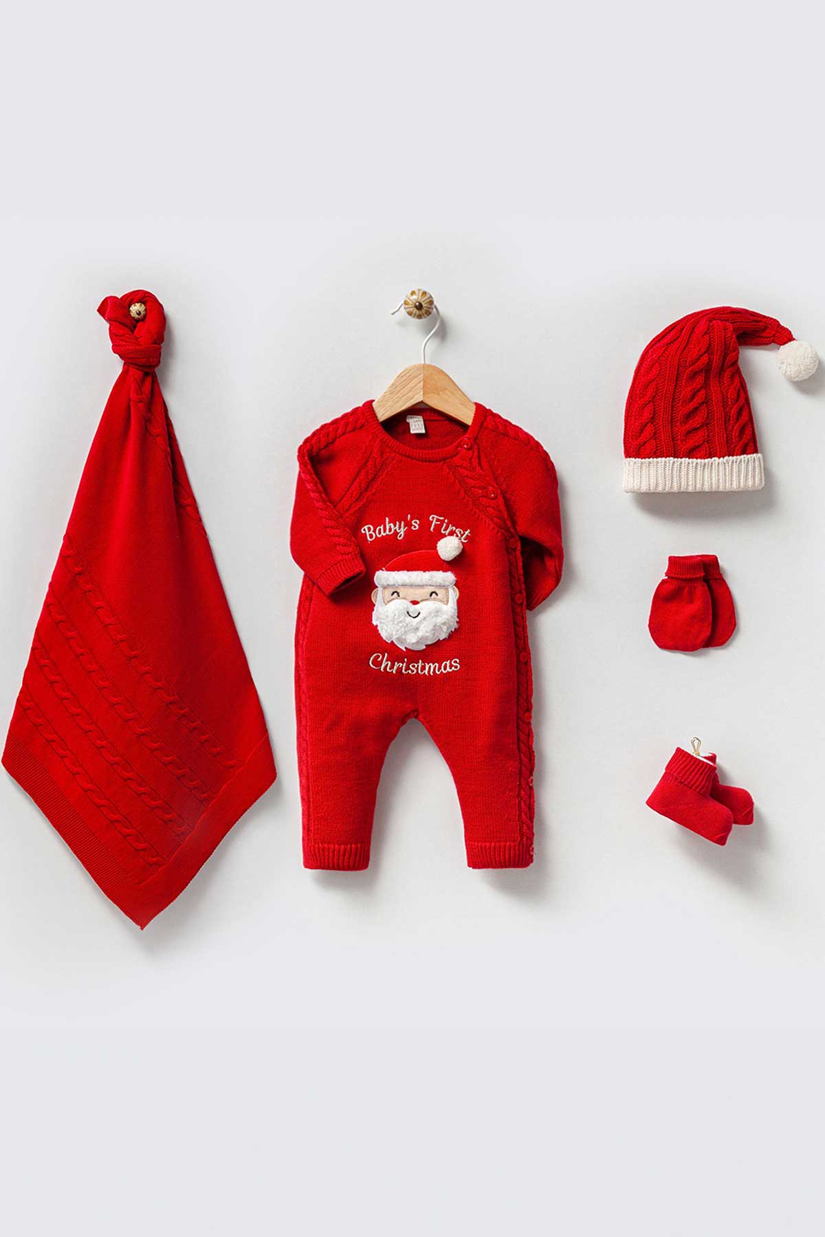 First Christmas Newborn Knitwear Set (5 Pcs)