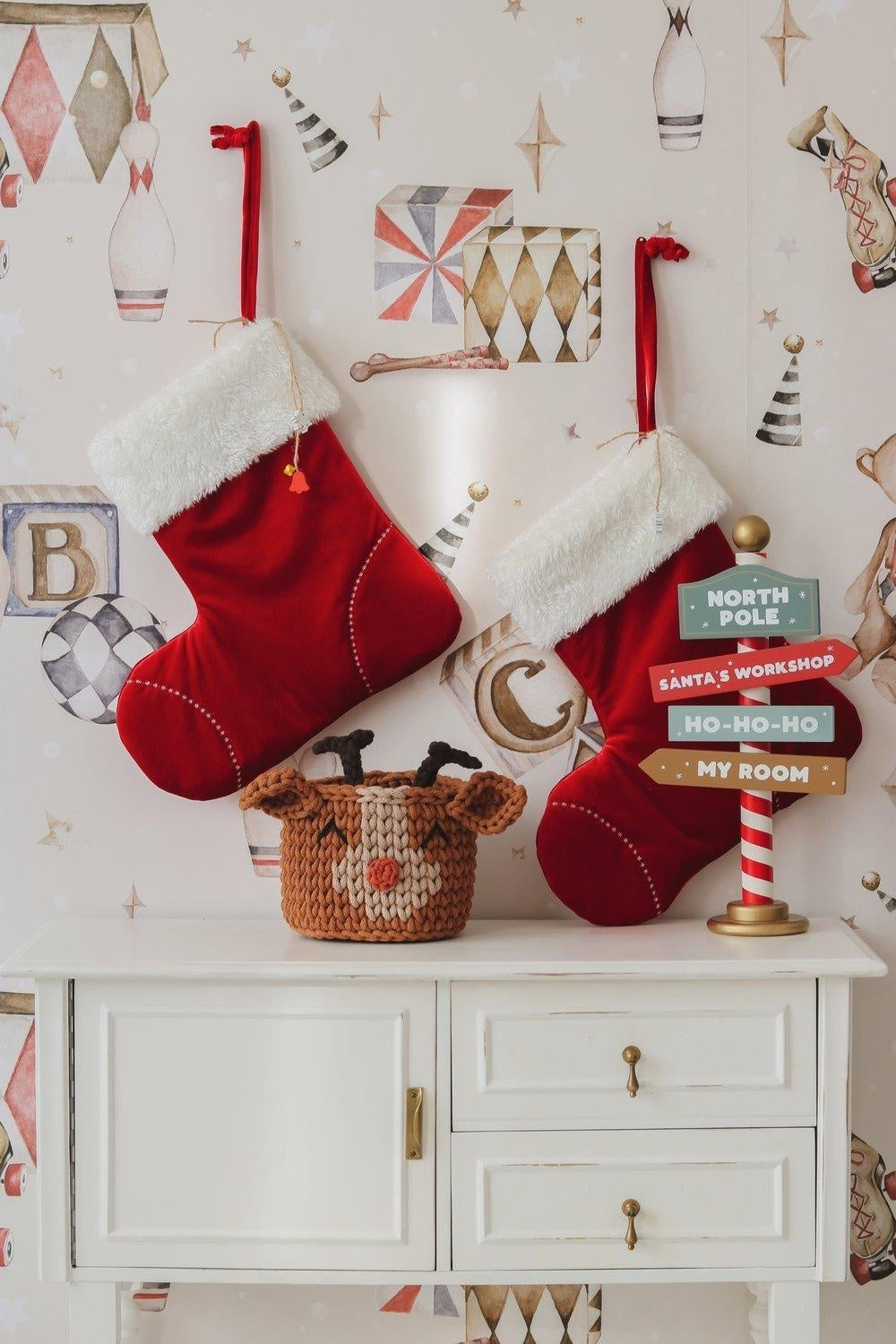 red Candy Christmas Stocking