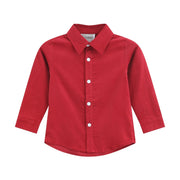 Red Corduroy Dress Shirt