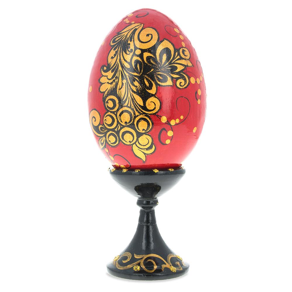 Golden Bird Wooden Easter Egg