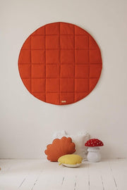red Fox Round Cotton Mat