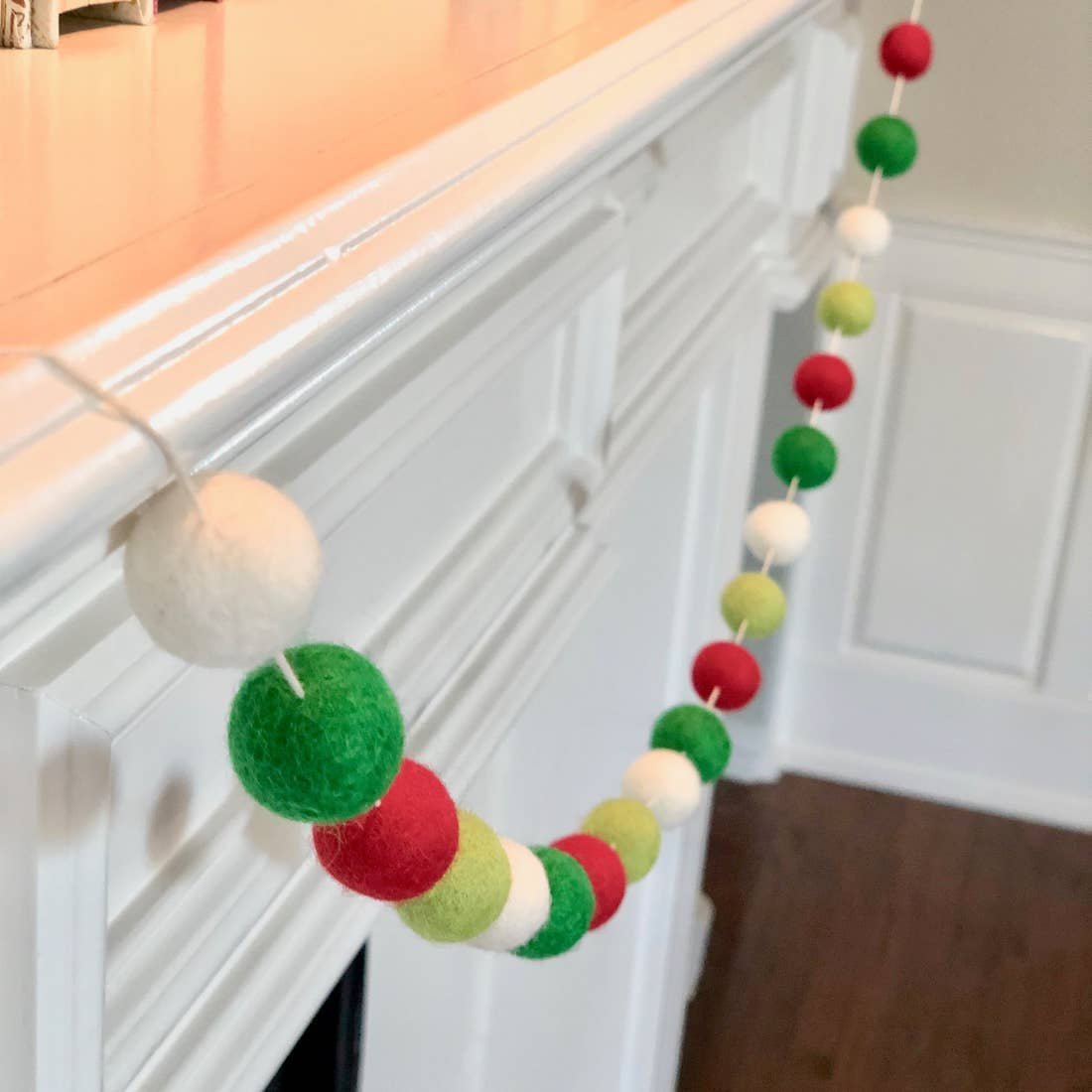 Christmas Wool Pom Garland