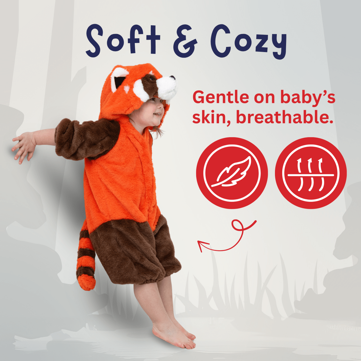 Red Panda Costume For Toddlers