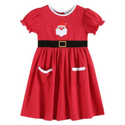 Red Santa Dress With Black Sash