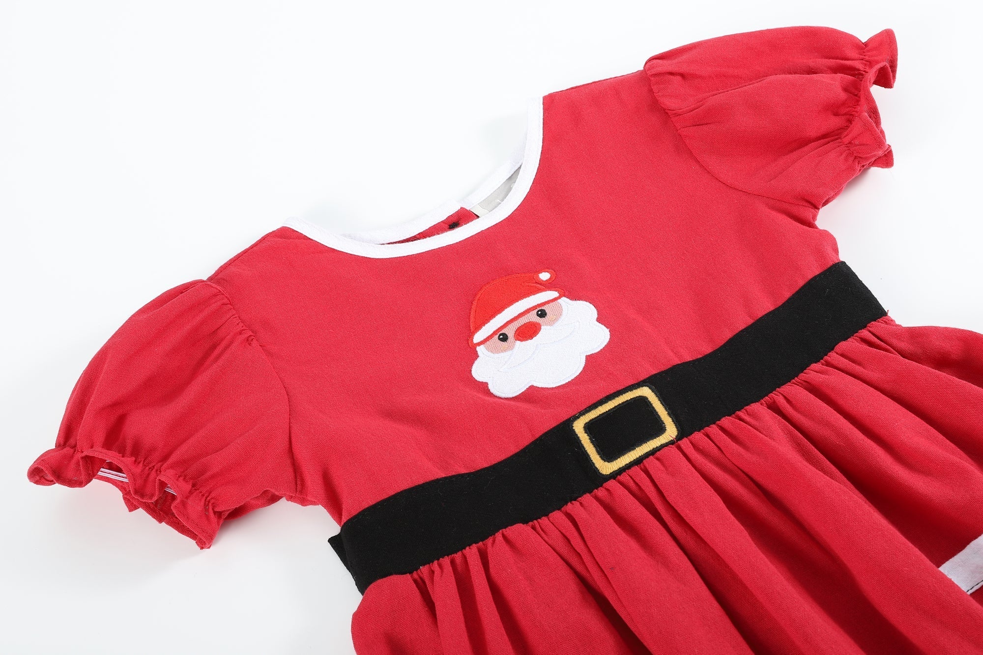 Red Santa Dress With Black Sash