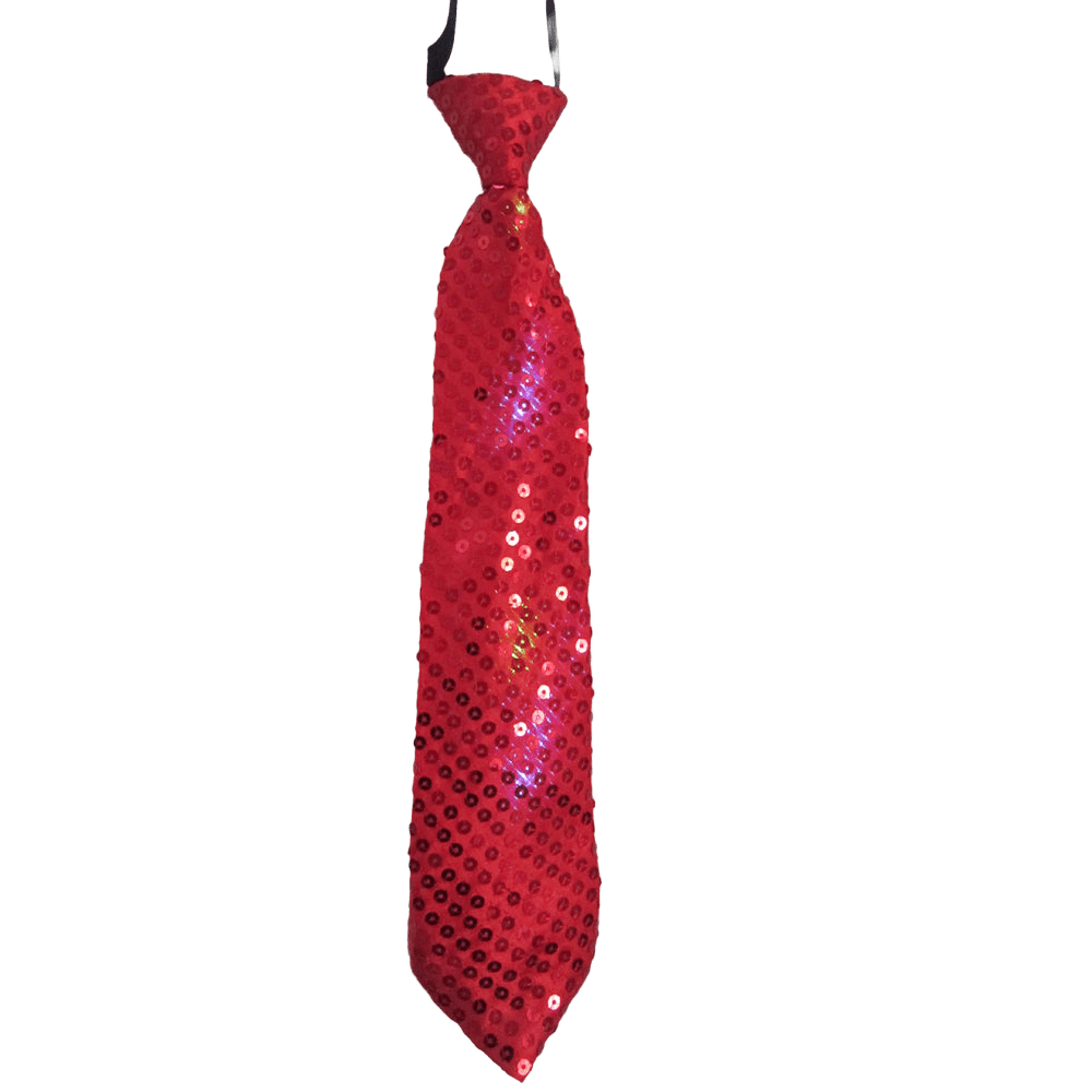 Red Tie With Flashing Led Lights