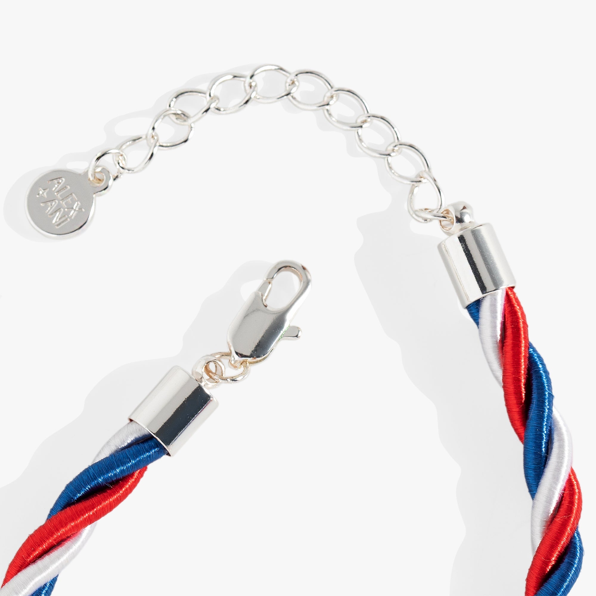Red, White And Blue Star Cord Bracelet