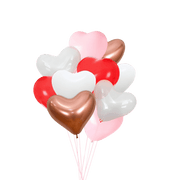 Heart Balloon Bouquet – 10ct | Valentine’s, Anniversary, Bachelorette
