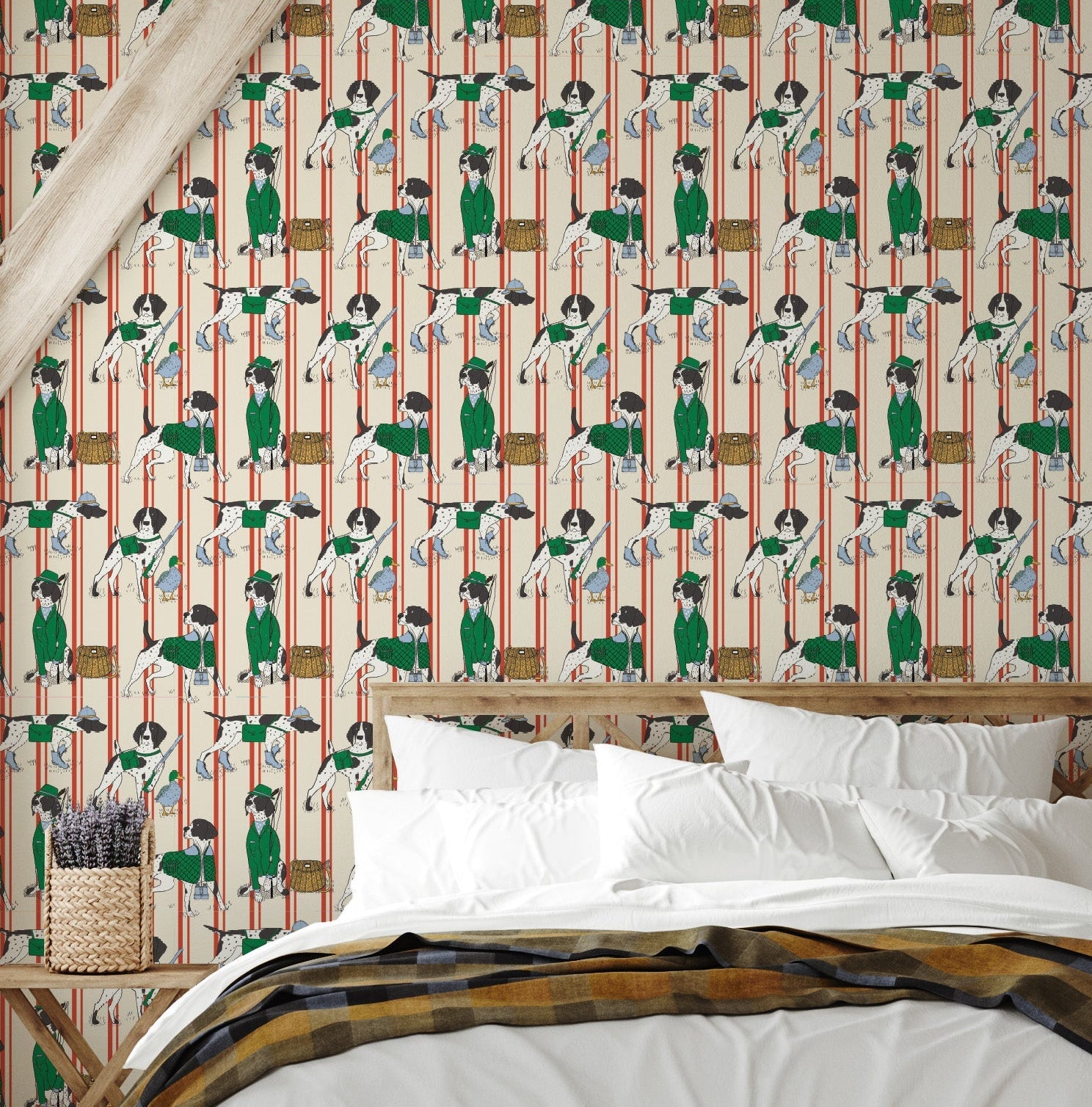 Edmund Wallpaper By Painted Hawk Design
