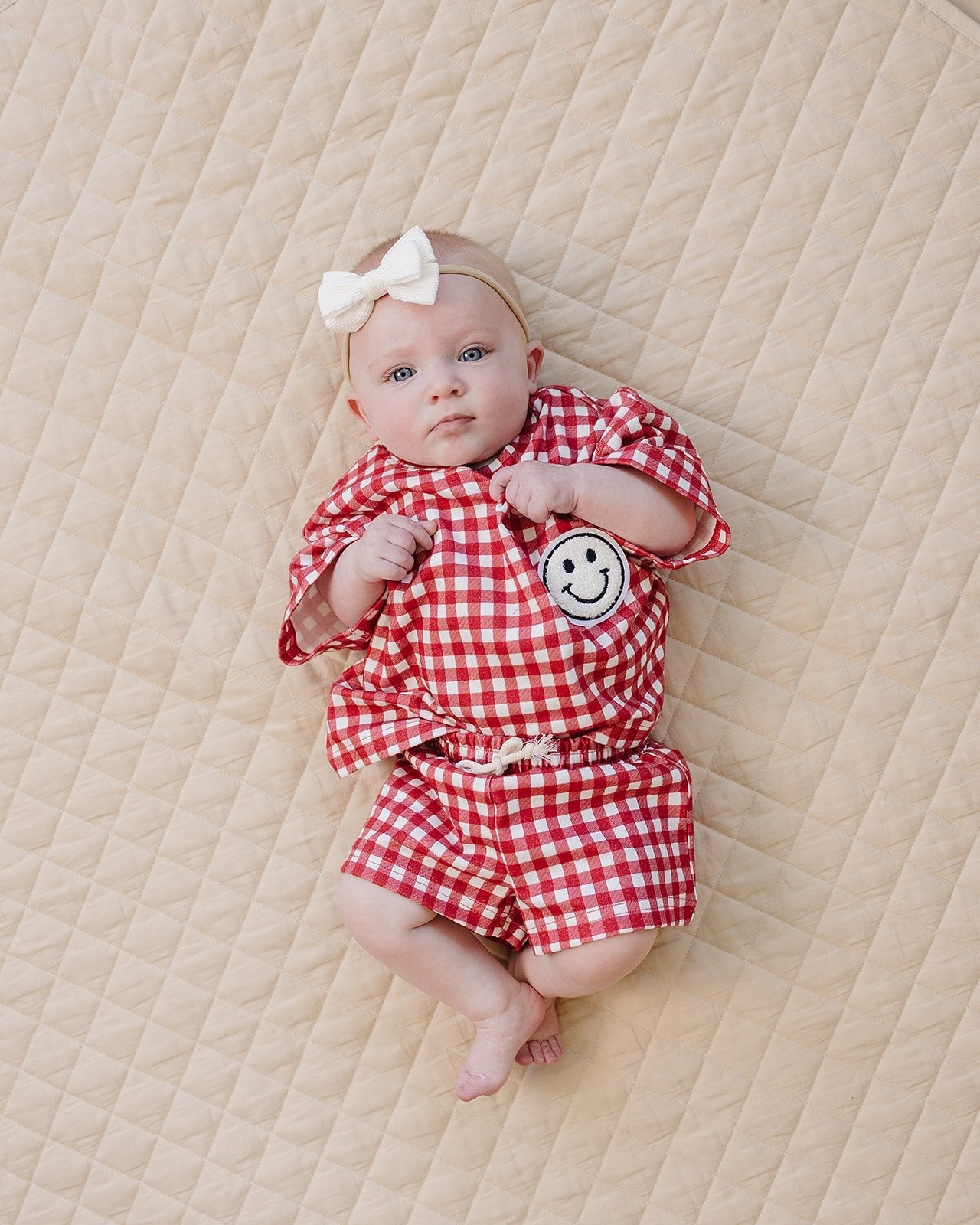 Shorts Set | Red Gingham
