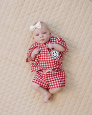 Shorts Set | Red Gingham