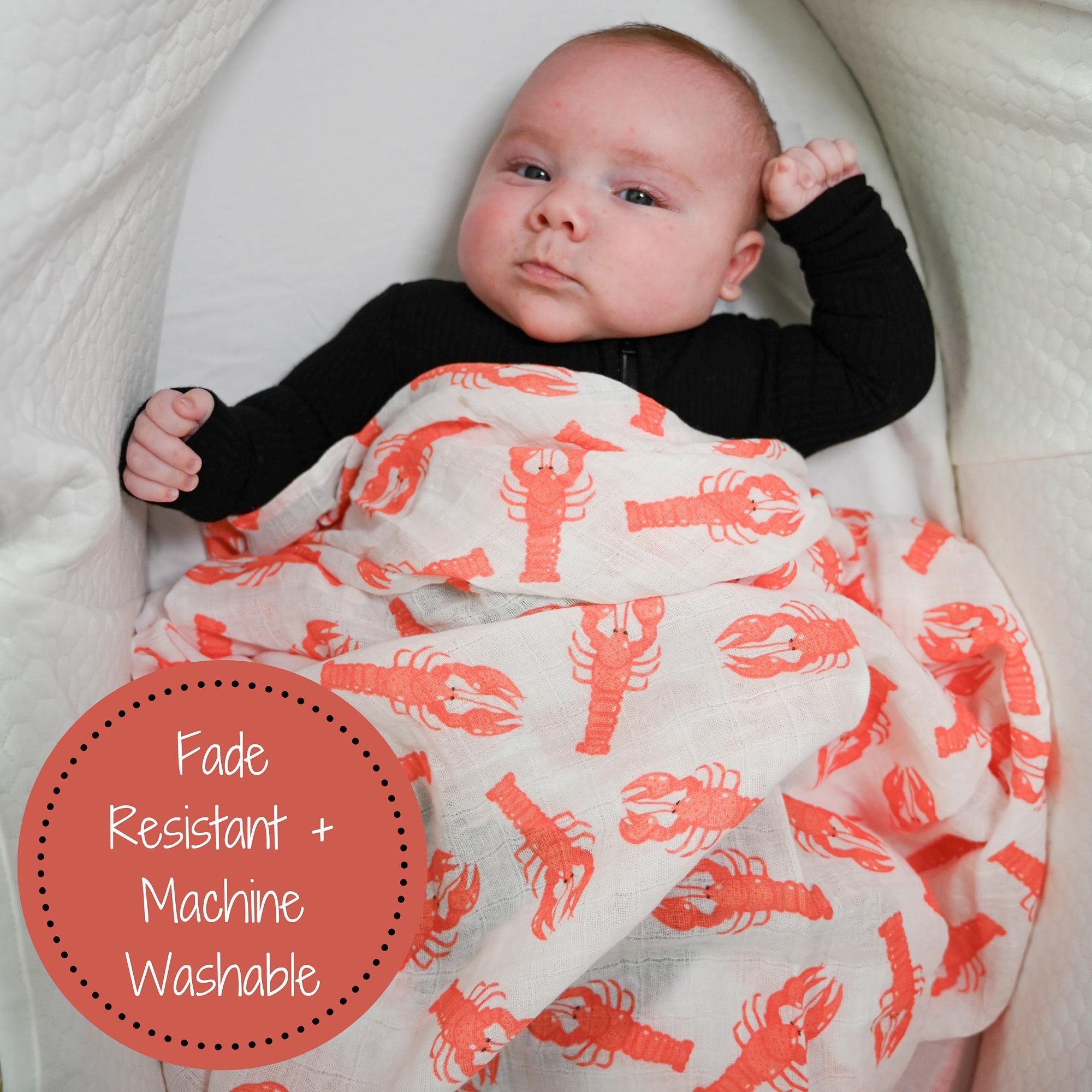 Lobster Roll Swaddle Blanket