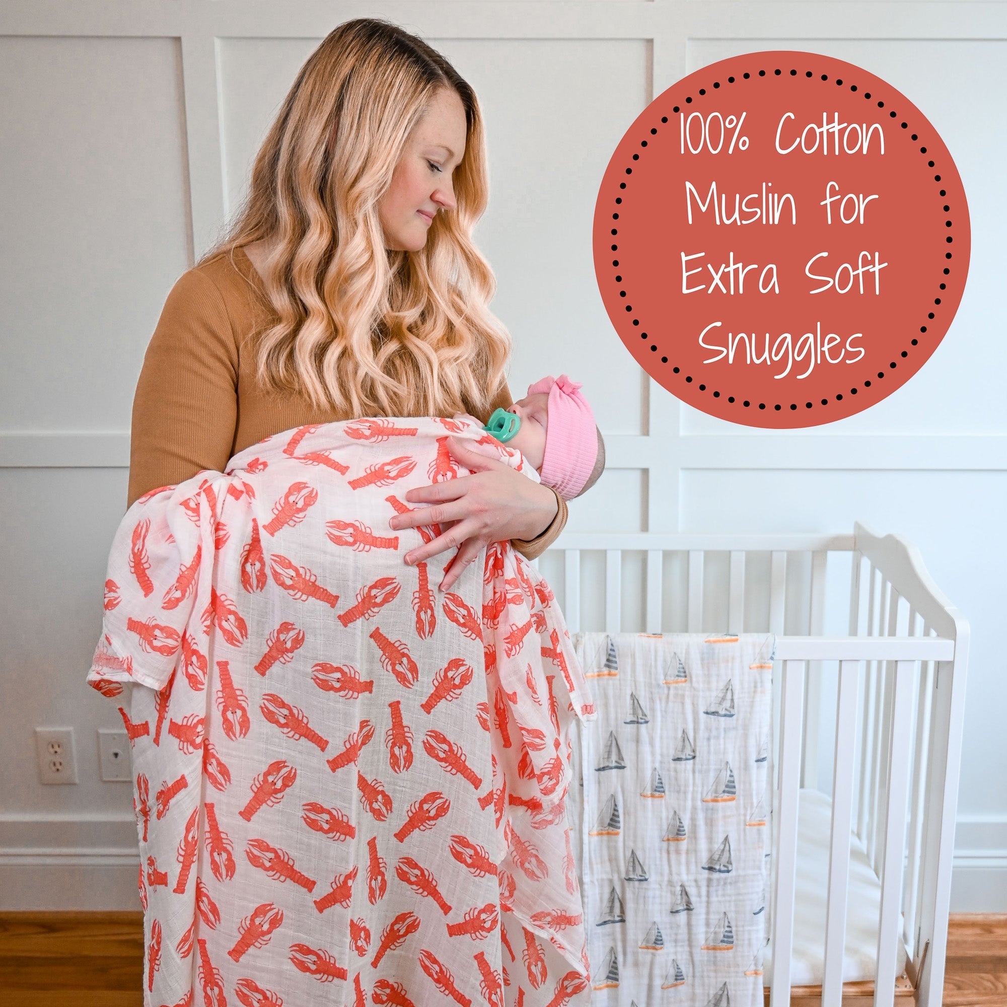 Lobster Roll Swaddle Blanket