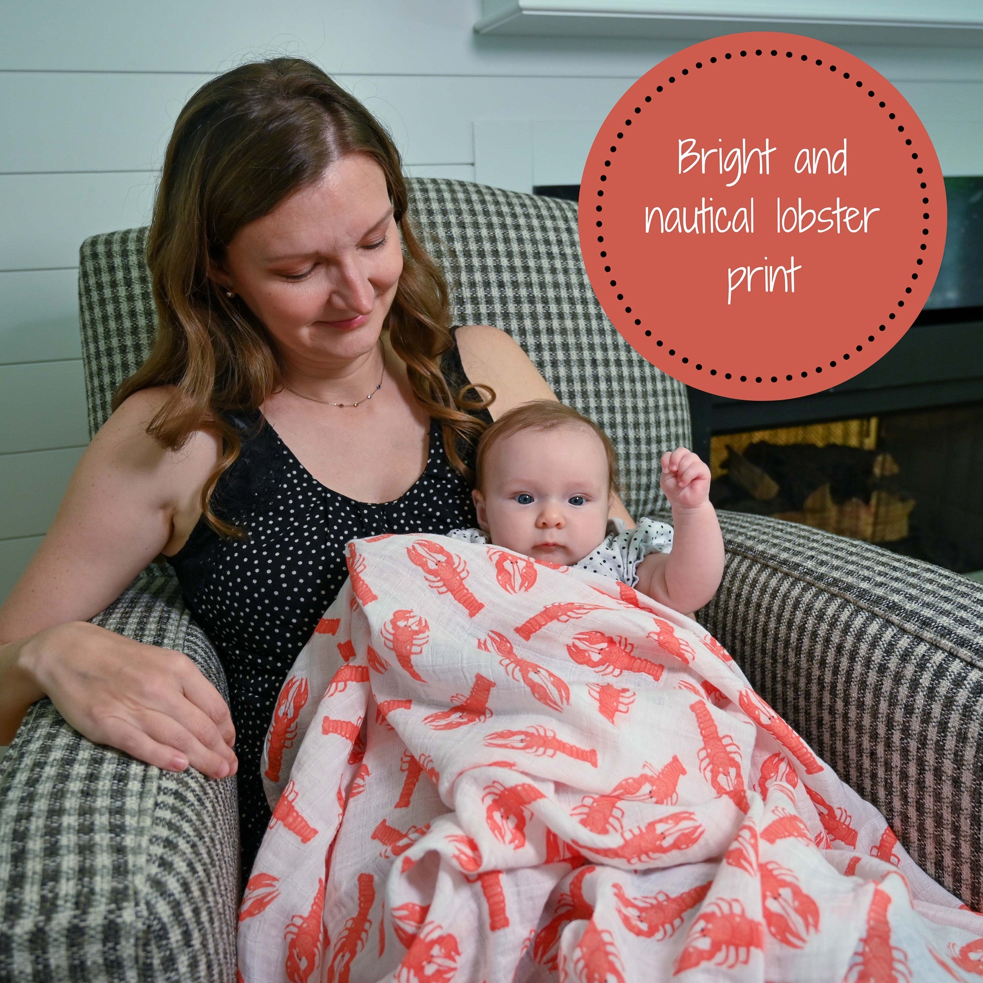Lobster Roll Swaddle Blanket