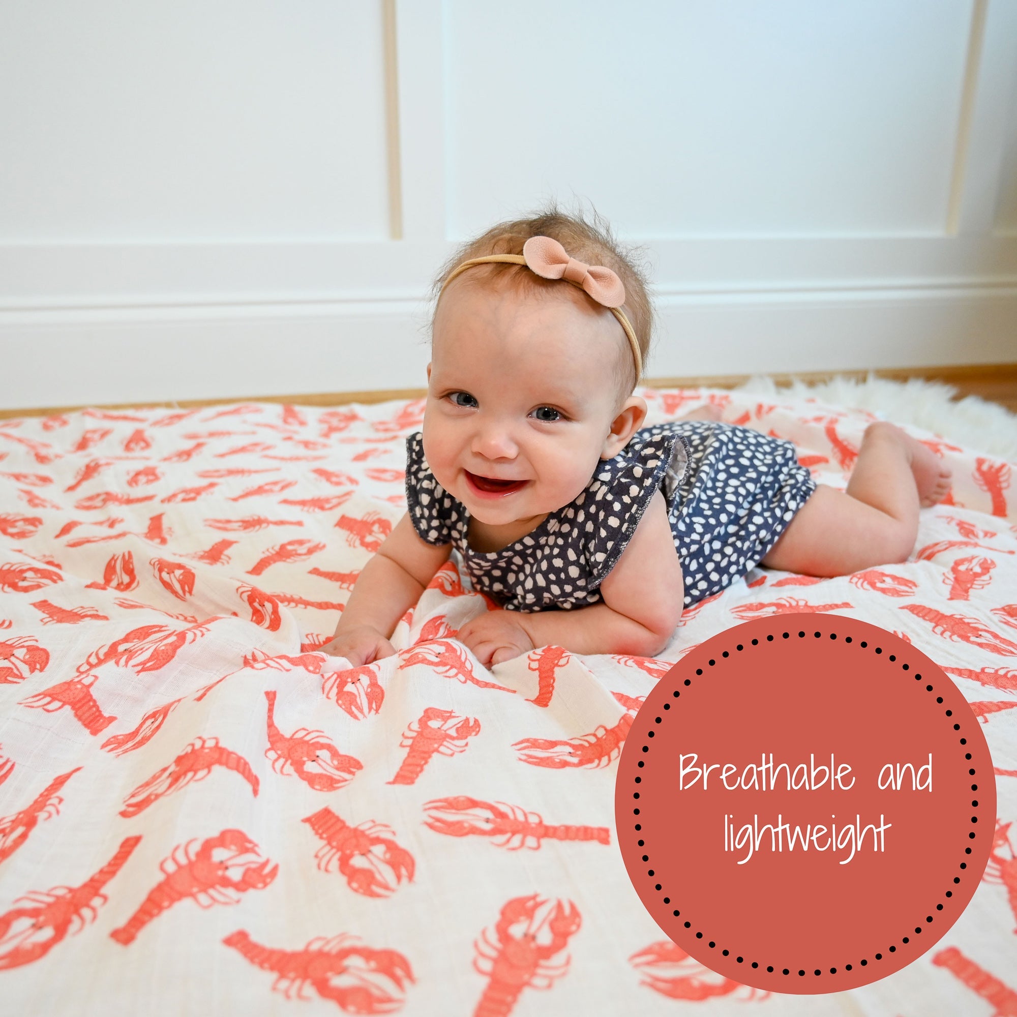 Lobster Roll Swaddle Blanket