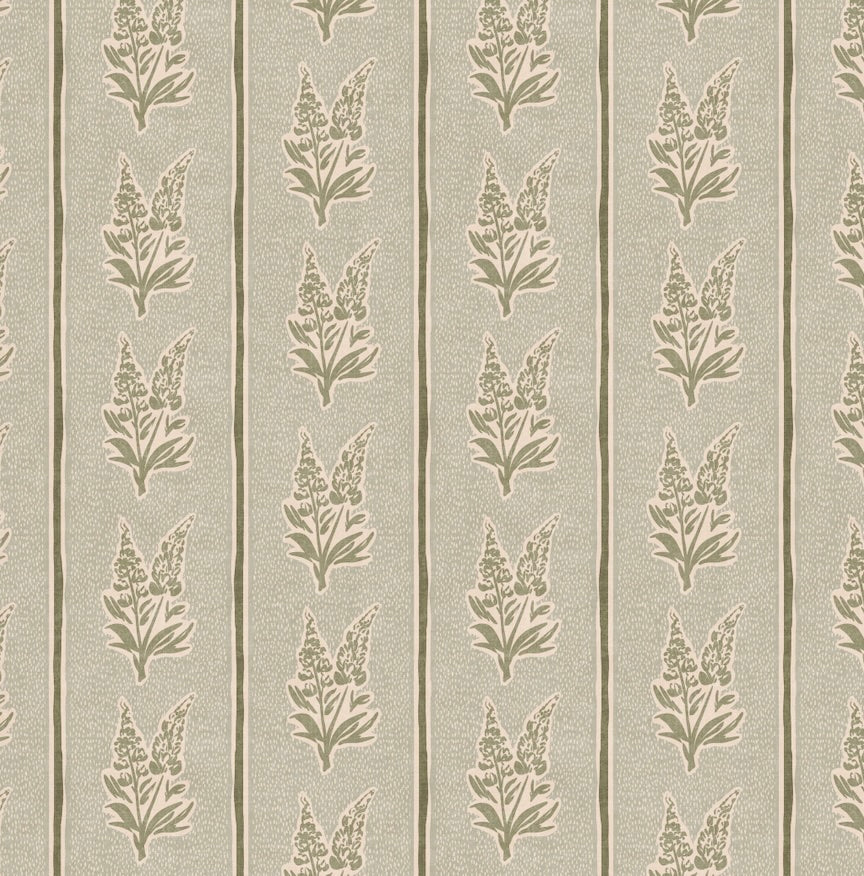 Lupine Wallpaper By Caroline Rausch Design