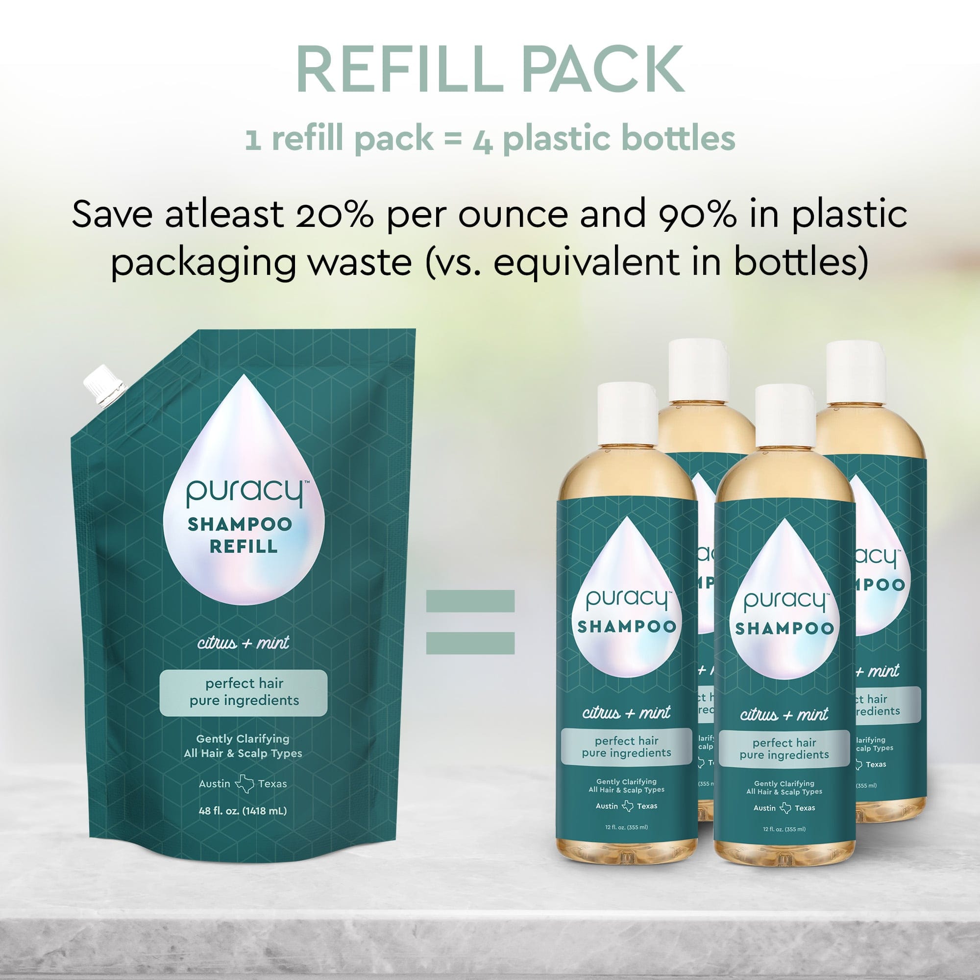 Shampoo (sulfate/paraben/silicone-free)