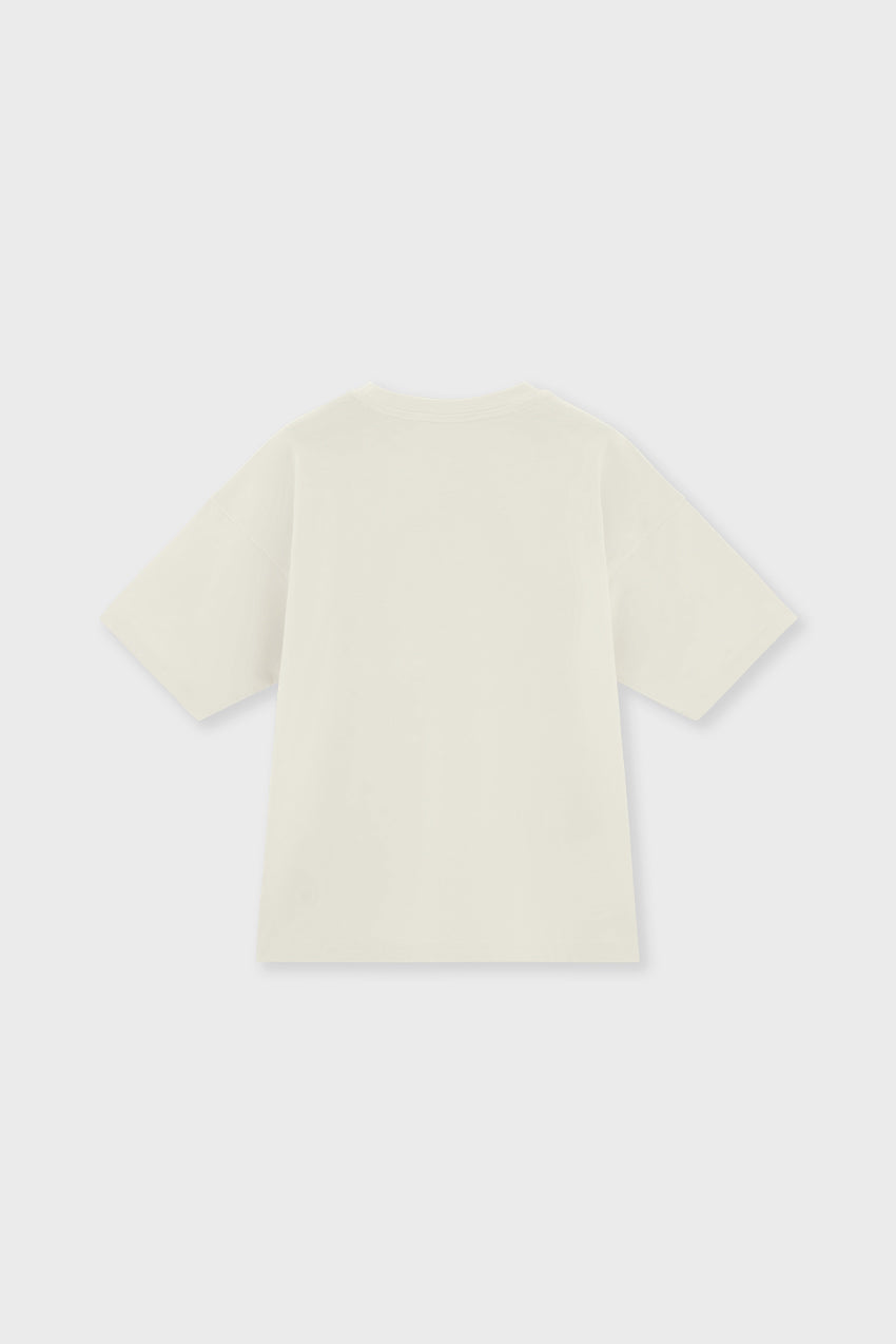 Relaxed Organic Cotton T-shirt With Sow Print