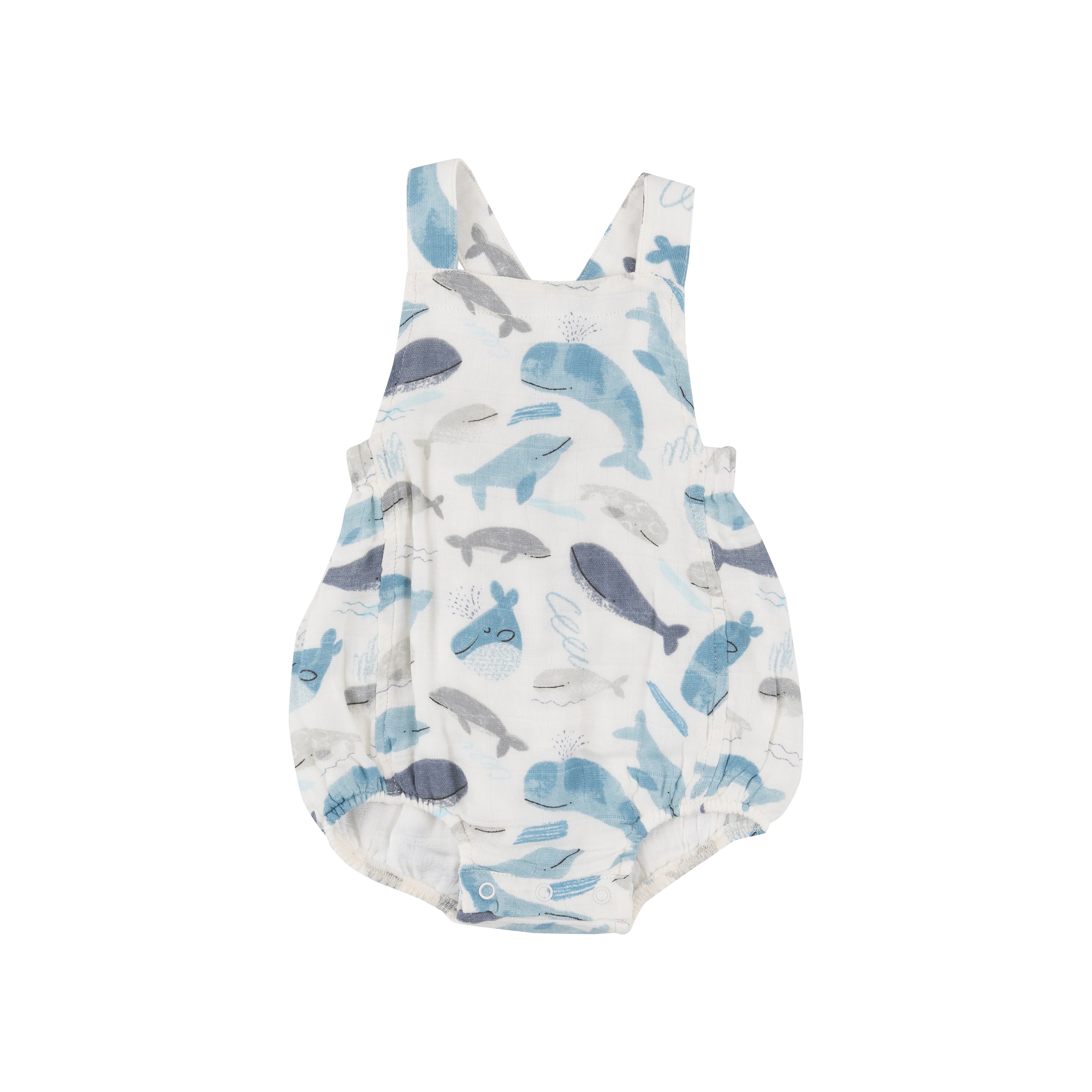 Retro Sunsuit - Blue Whales