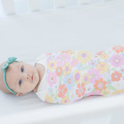 Buttery Soft And Stretchy Swaddle Blanket - Retro Floral