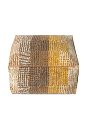 REVERSIBLE CITY POUF OCHRE