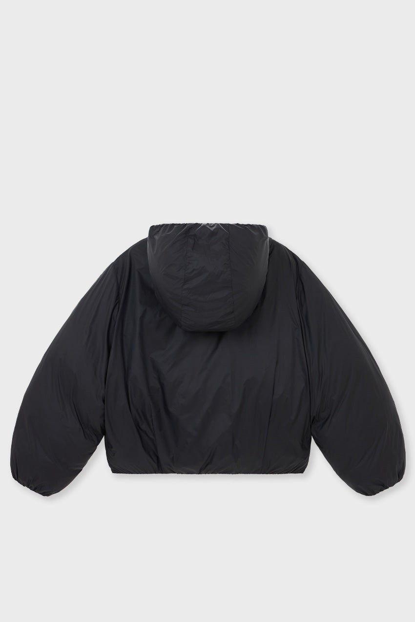 Cropped Lightweight Reversible Puffer