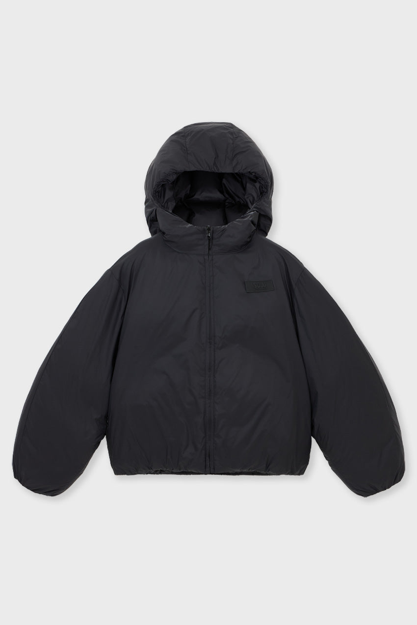 Cropped Lightweight Reversible Puffer