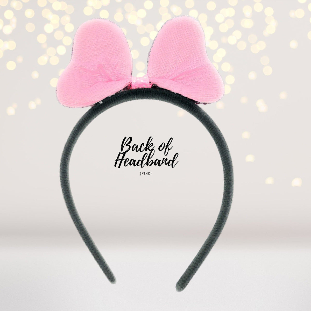 Reversible Sequin Bow Headband, Costume Accessory