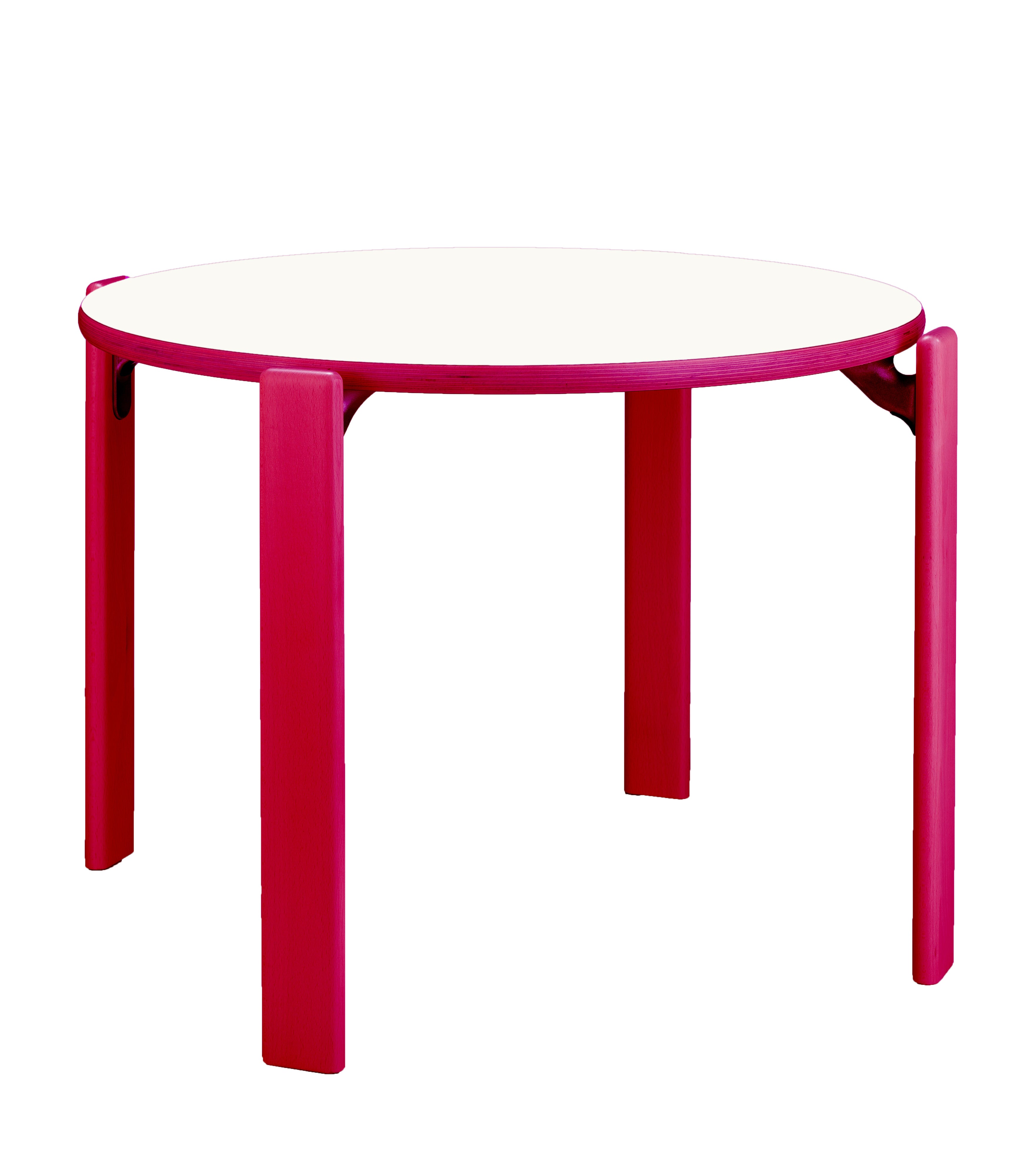 Dietiker Rey Junior Table – round kids table in Red Candy