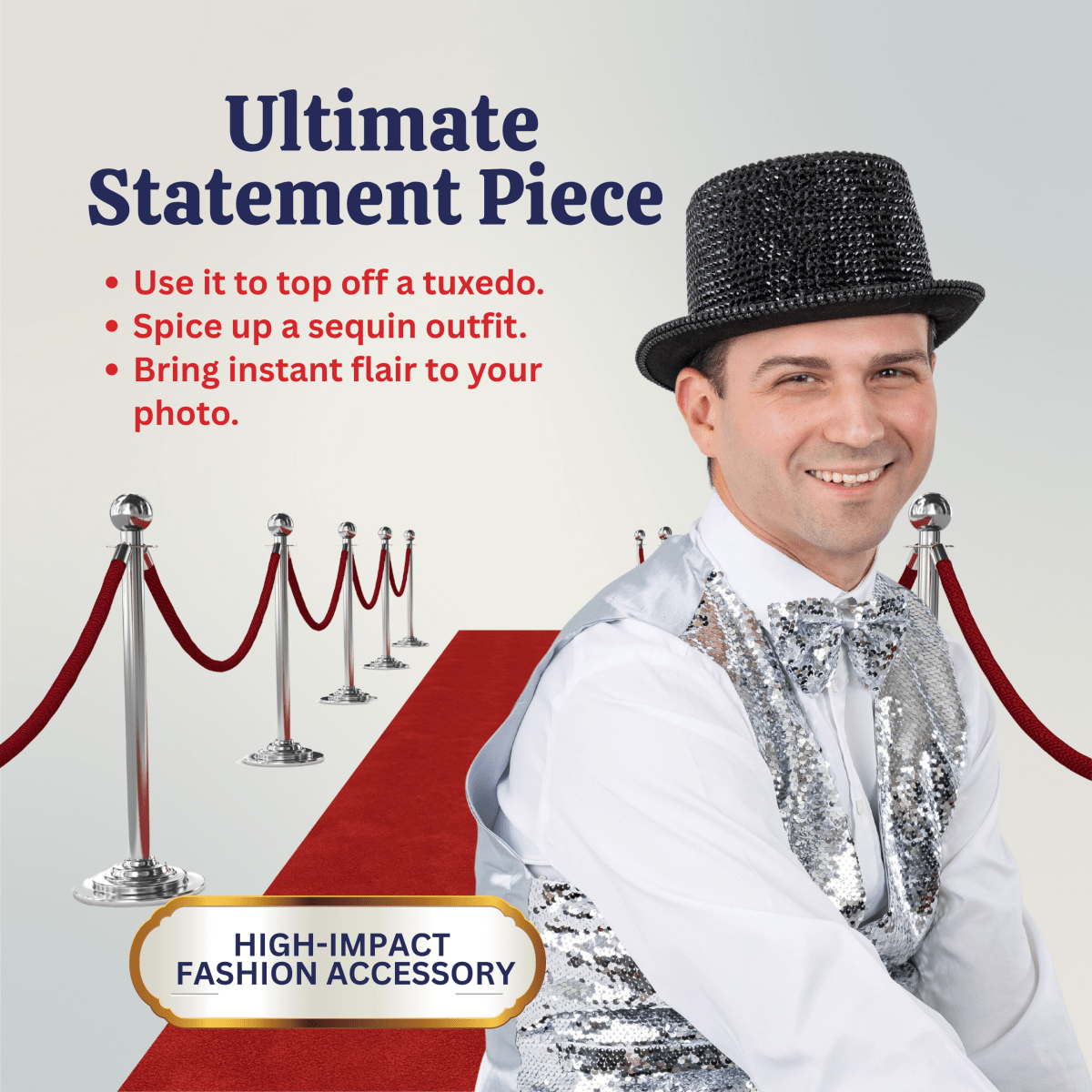Rhinestone Top Hat