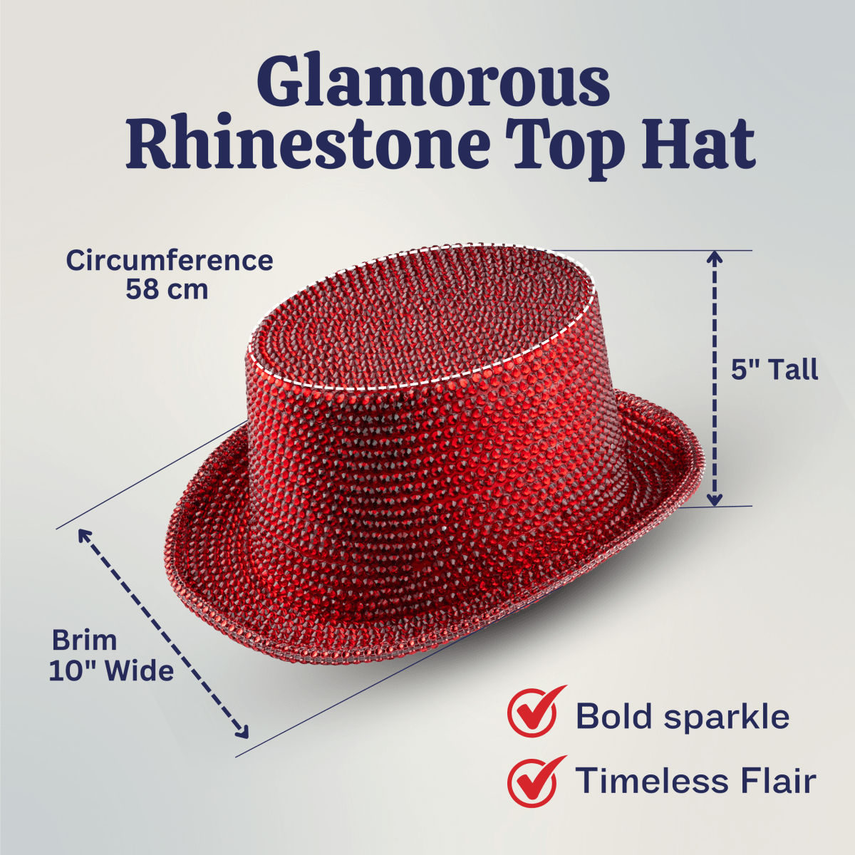 Rhinestone Top Hat