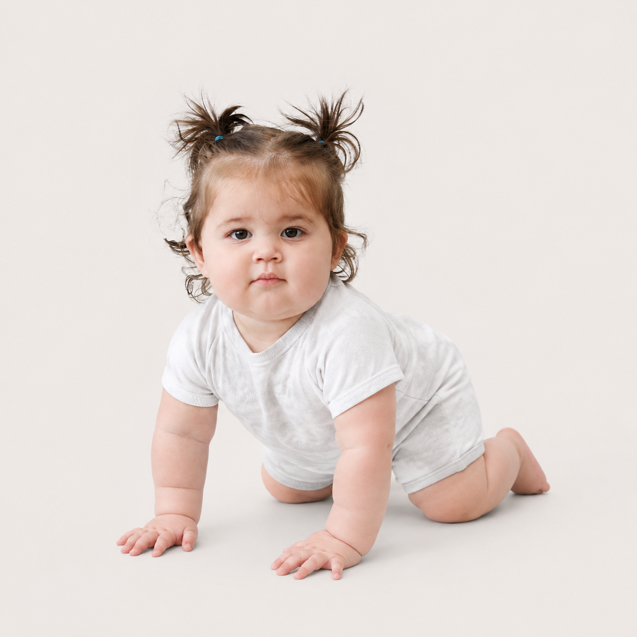 Rib Marble Shortall Onesie