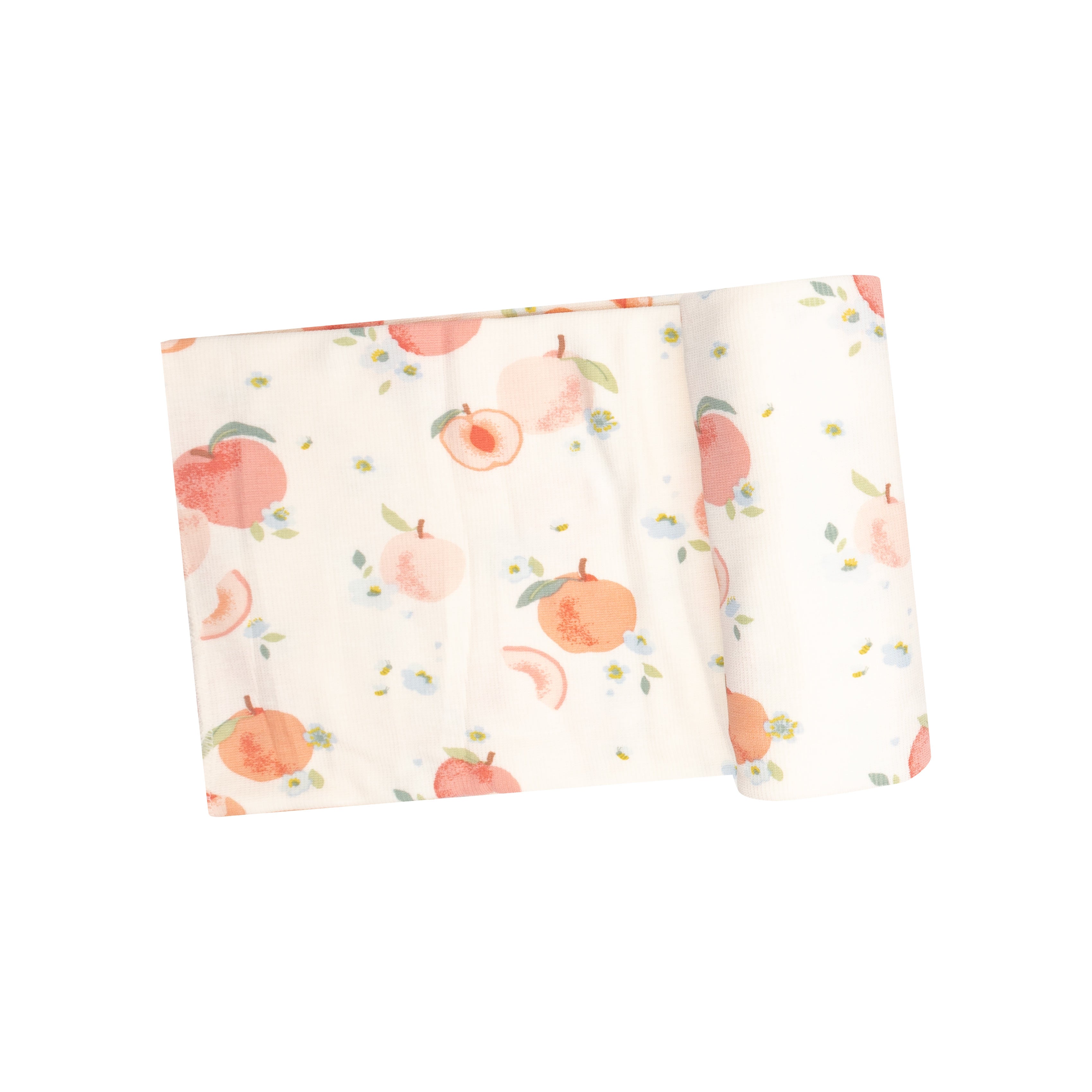 Rib Swaddle Blanket - Spring Peaches