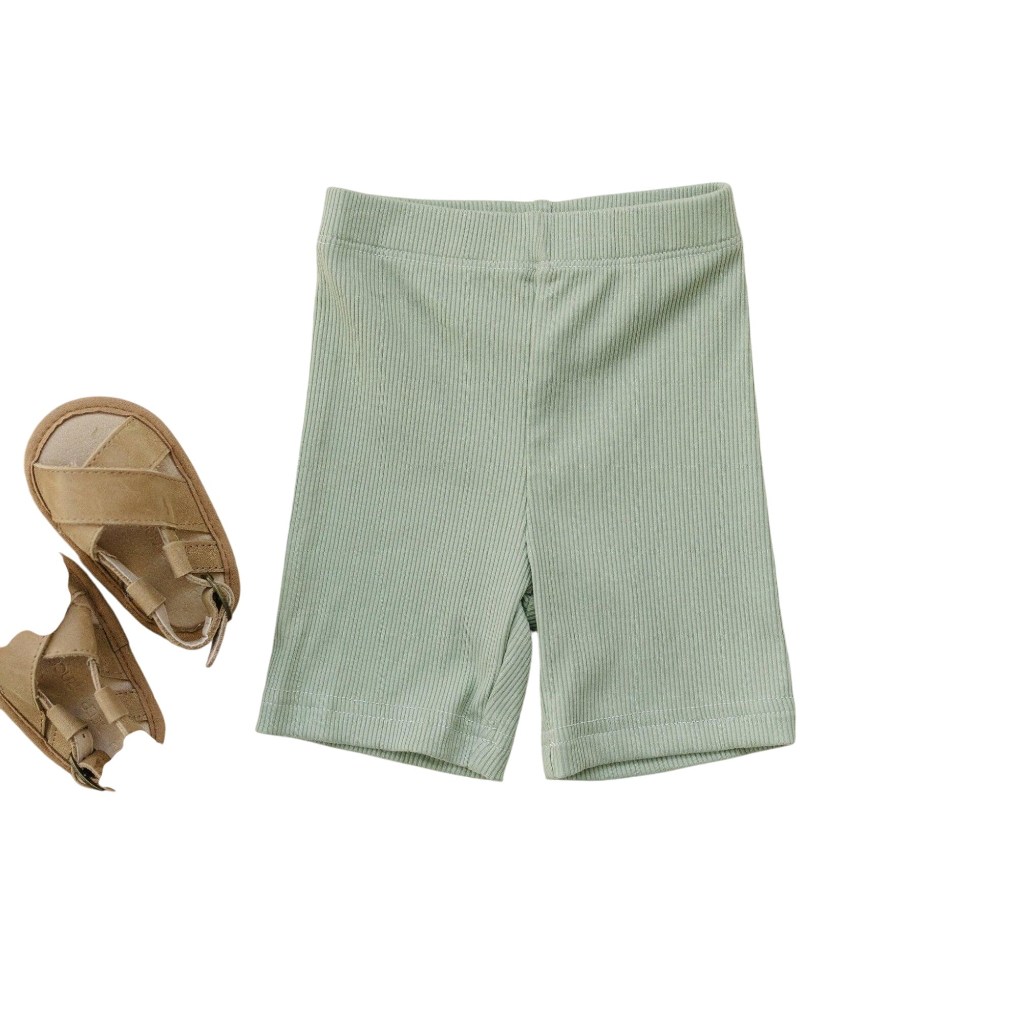 Ribbed Bamboo Bike Shorts
