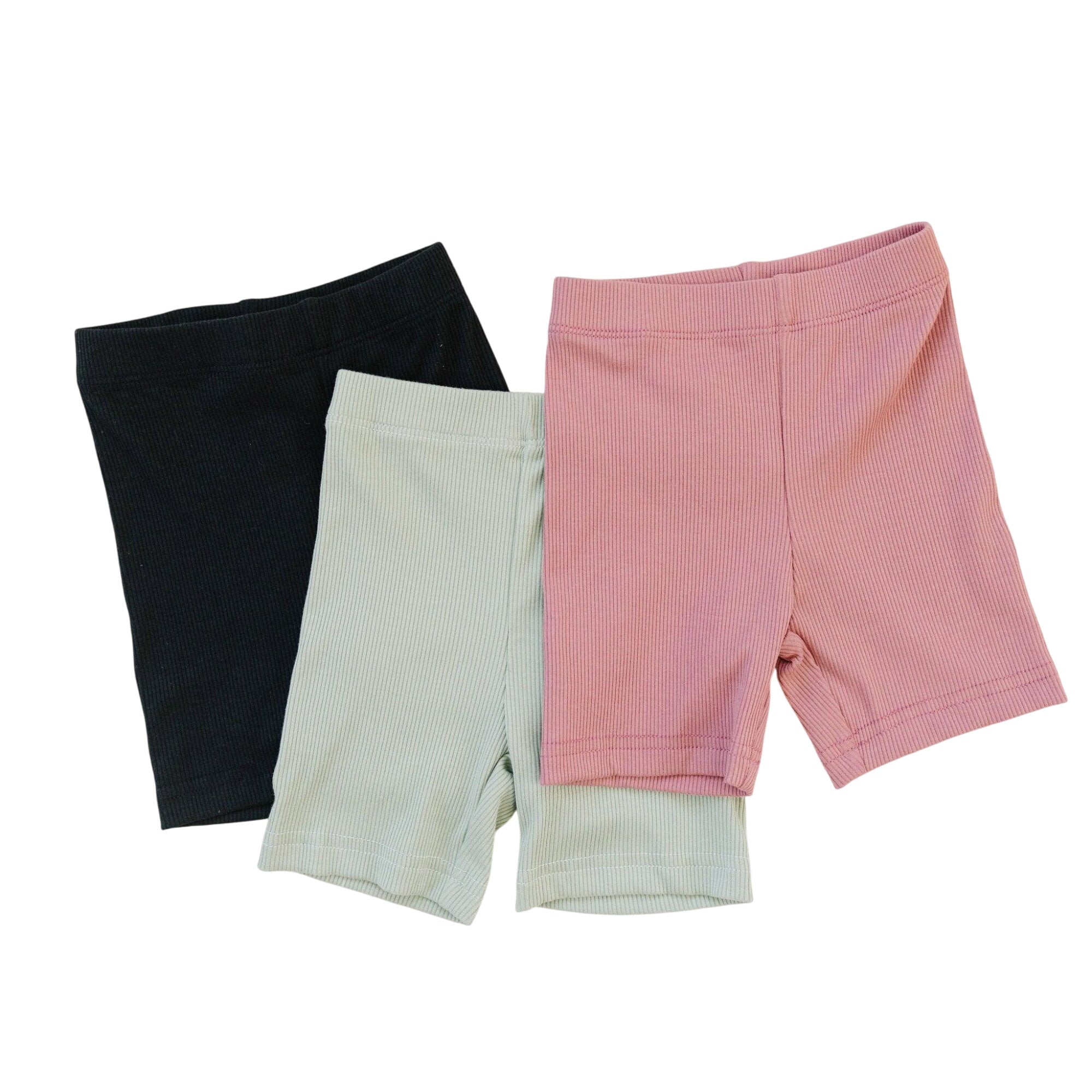 Ribbed Bamboo Bike Shorts