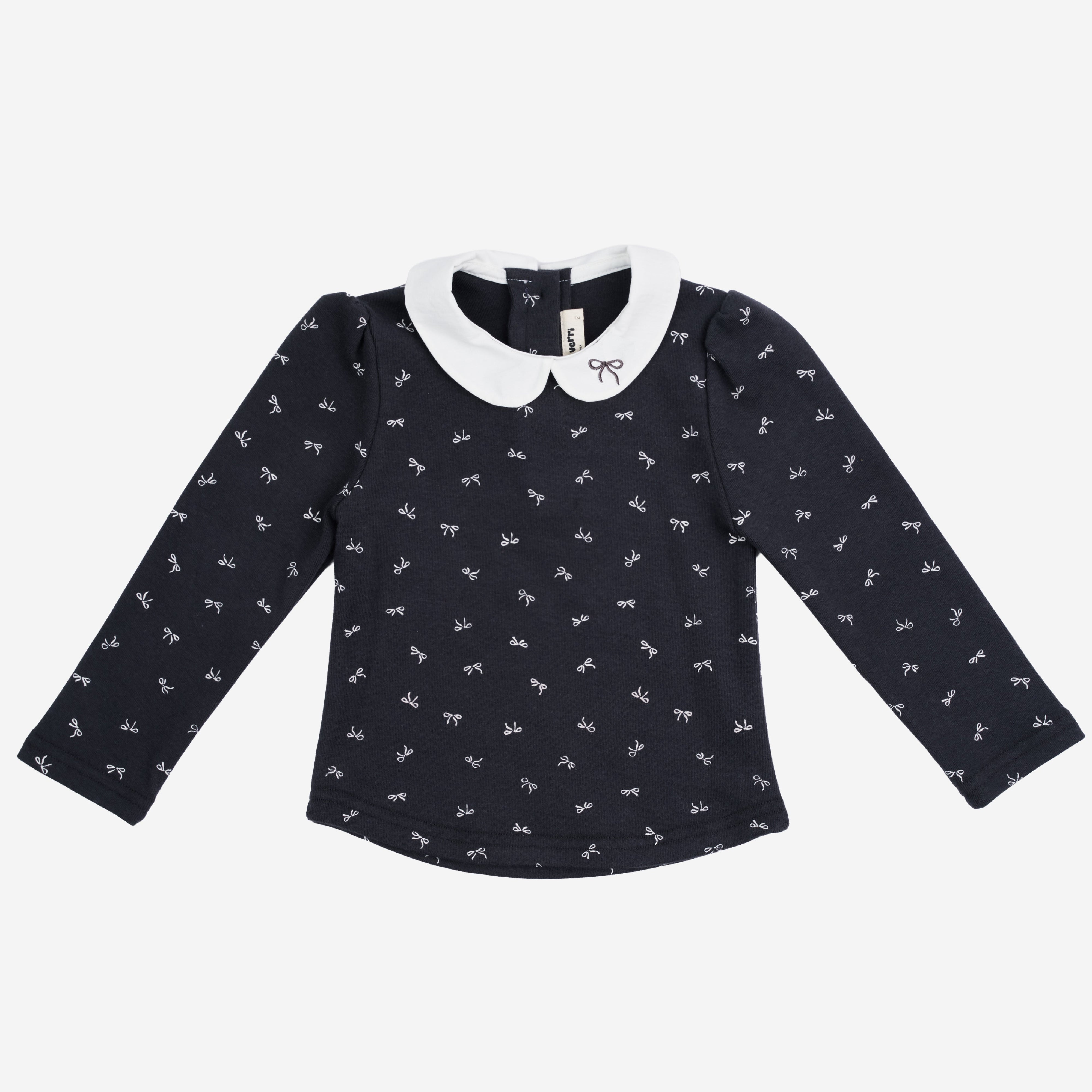 Camila White Collar Top