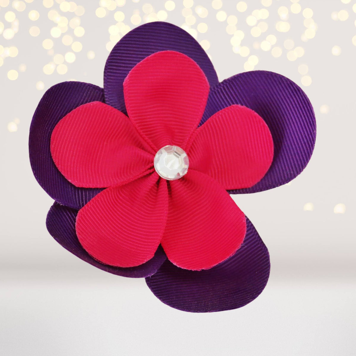 Ribbon Hair Flowers, Hair Flower Clips For Girls