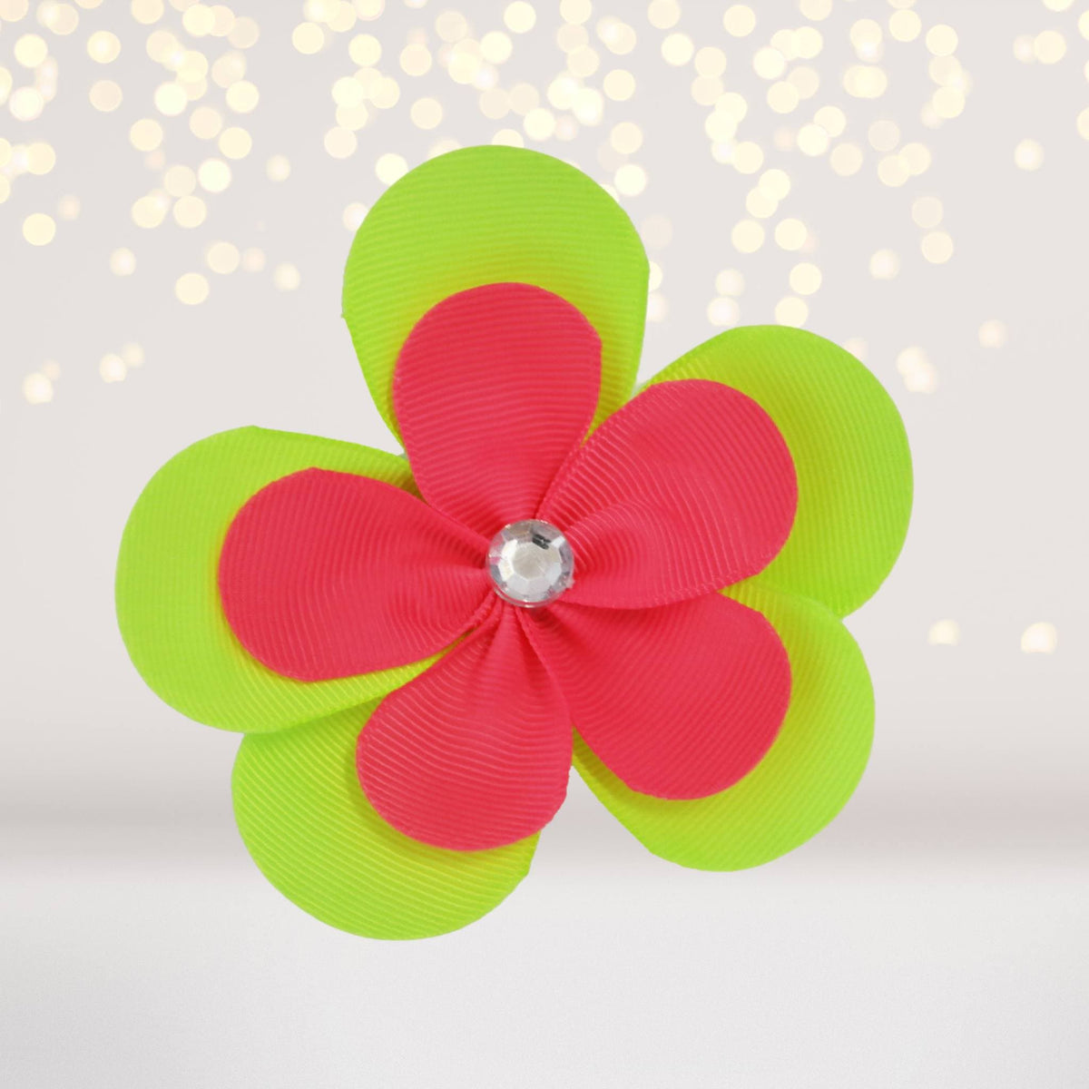 Ribbon Hair Flowers, Hair Flower Clips For Girls
