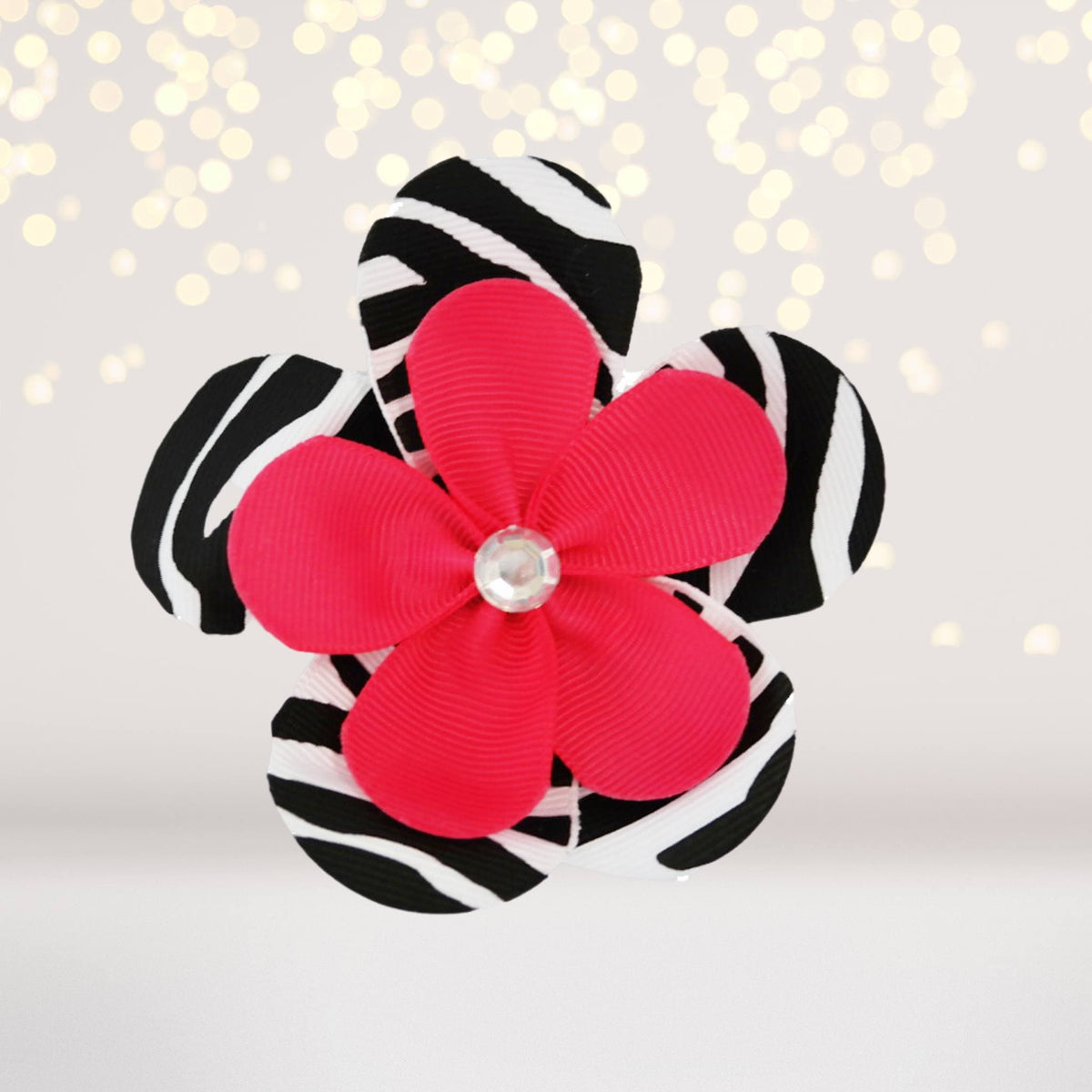 Ribbon Hair Flowers, Hair Flower Clips For Girls