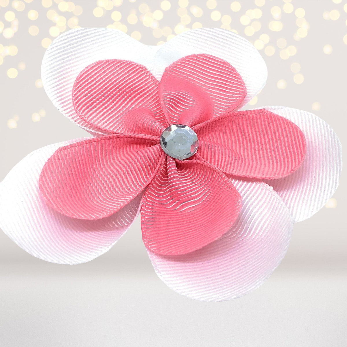Ribbon Hair Flowers, Hair Flower Clips For Girls