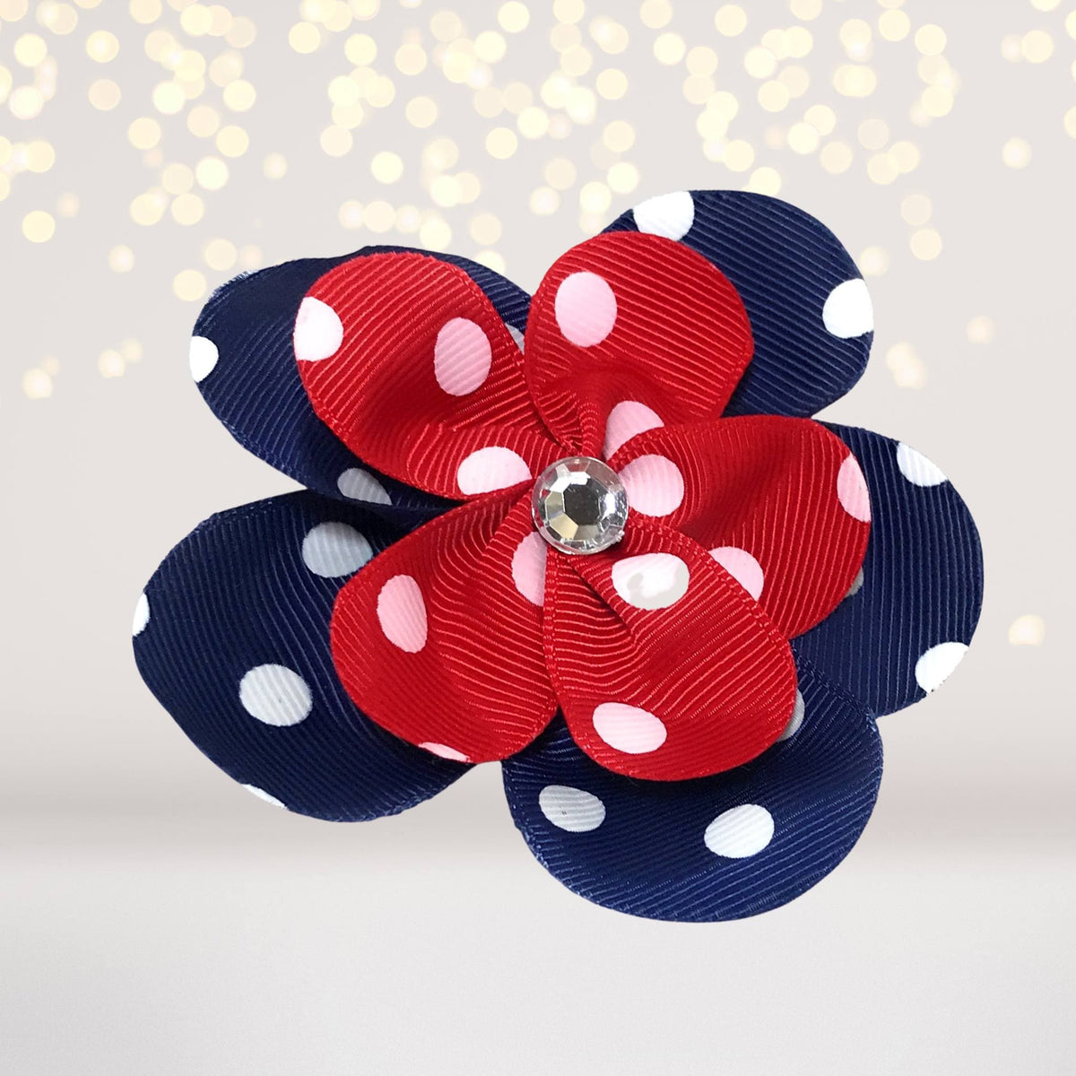 Ribbon Hair Flowers, Hair Flower Clips For Girls