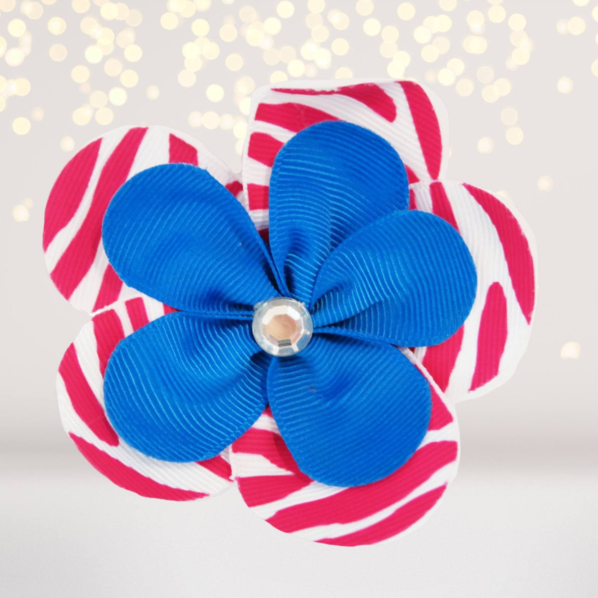 Ribbon Hair Flowers, Hair Flower Clips For Girls