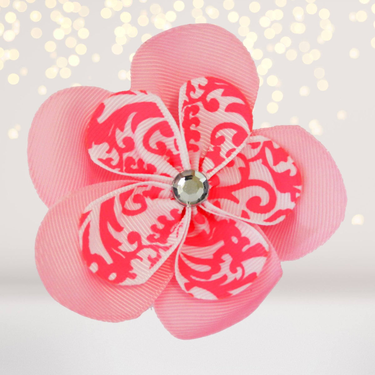 Ribbon Hair Flowers, Hair Flower Clips For Girls