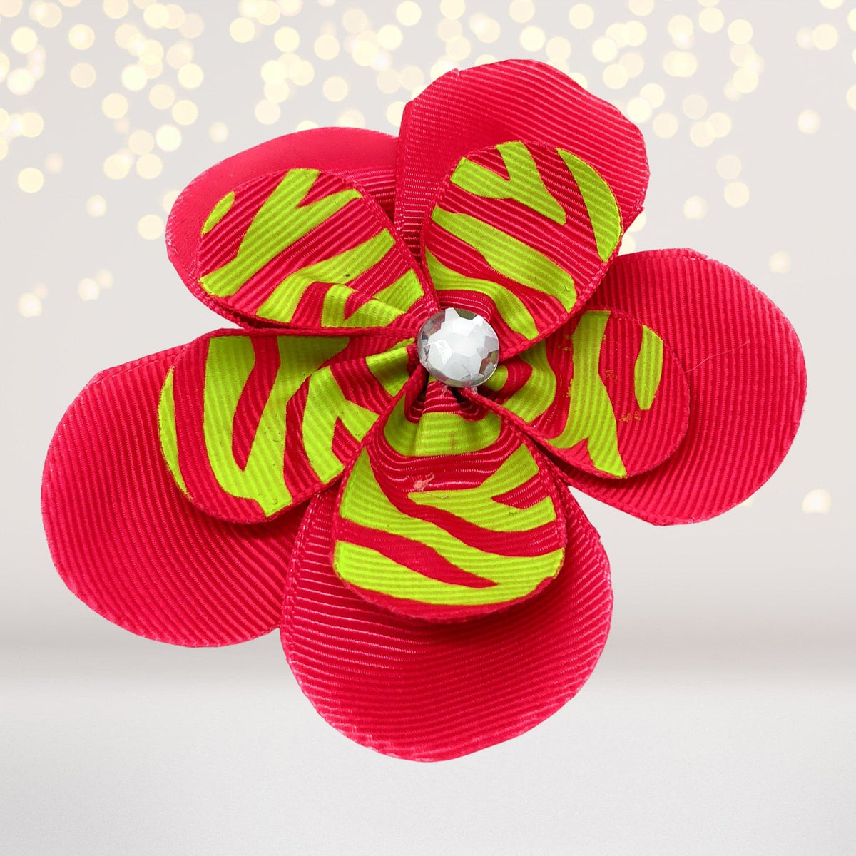 Ribbon Hair Flowers, Hair Flower Clips For Girls